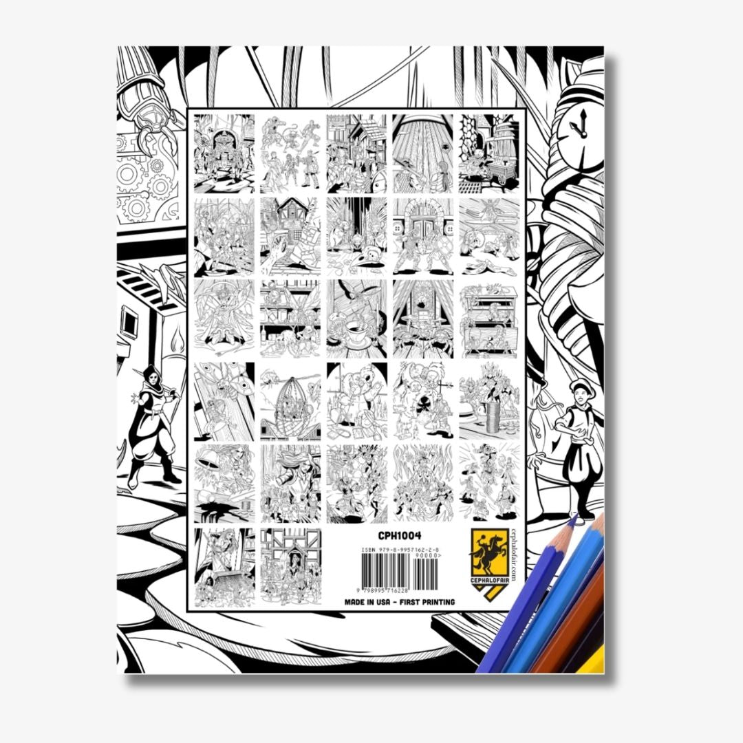 Buttons & Bugs: A Coloring Adventure