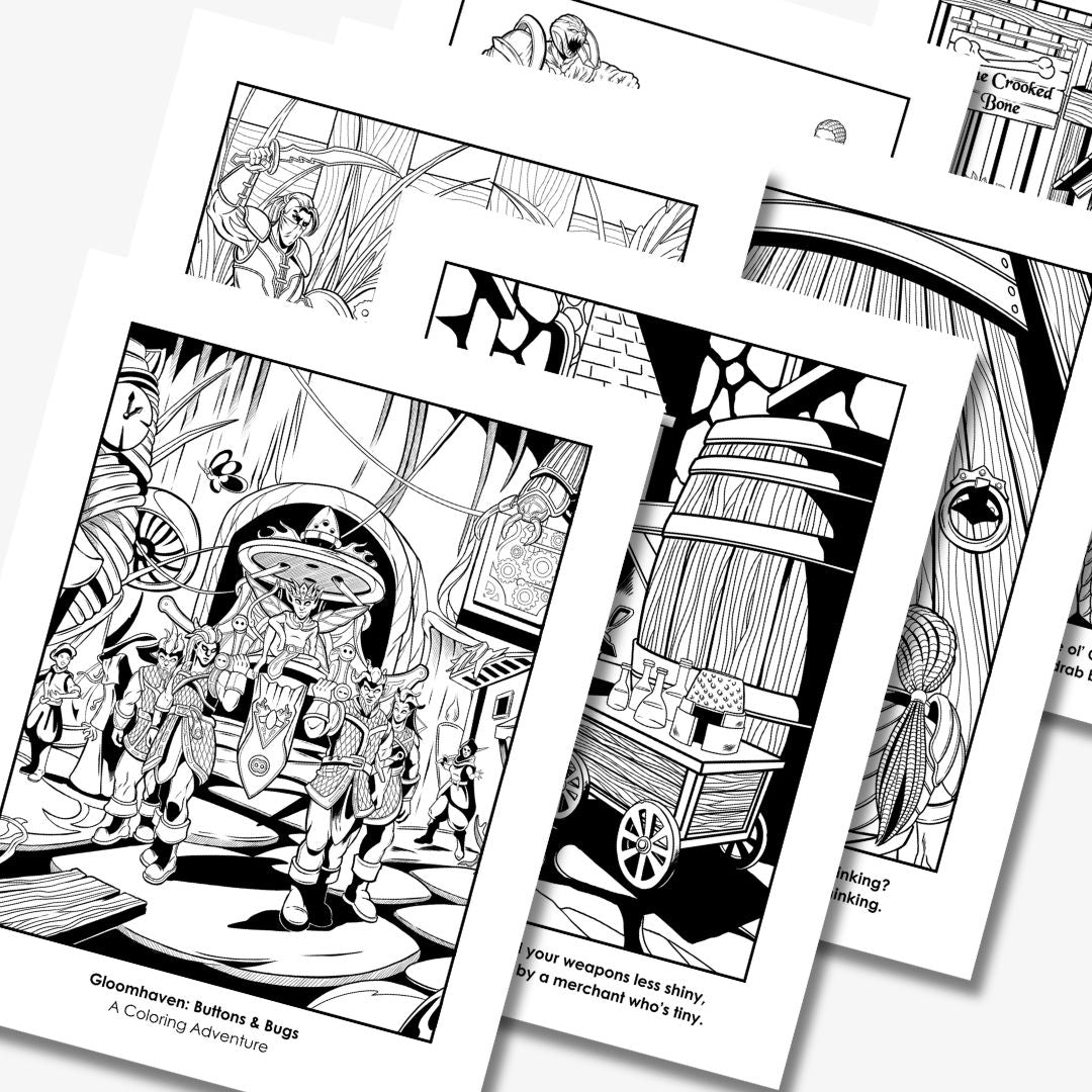 Buttons & Bugs: A Coloring Adventure